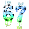 7th Birthday Soccer Shirt I was 6 Now Im 7 years