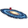 Milky Way Location Pin Space Galaxy