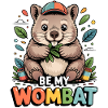 Be My Wombat – farverig, kælen wombat