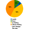 Eislauf-Leben Pie-Chart Eiskunstläufer