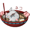Cute Cat Eating Ramen Funny Shirt