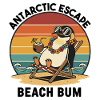 Penguin Beach Retro Beach Bum