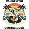 Chimpanzee Ukulele Island Rhythm Chill