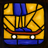 Stained Glass Skateboarder Graphic