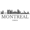 Montreal Canada skyline, Montreal silhouette