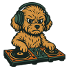 DJ Maltipoo: Retro Dog med pladespillere og musik