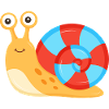 Funny Baby Snail