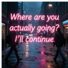 Neon Rain Street Quote