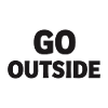 GO OUTSIDE Nature Adventure Saying