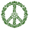 Peace Sign Floral Boho Style