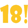 18 Cheers Yellow Birthday Design