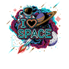 I Love Space Astronaut