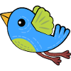 Kleiner Blauer Vogel