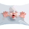 Bébé luxueux en tissu blanc