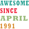 Retro April 1991 Anniversary