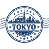 Tokyo Skyline Seal Blue