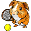 Meerschweinchen Tennis