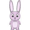 Lavender Bunny Cartoon