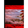 Cherry Blossom Pagoda Scene
