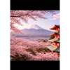 Sakura at Fuji and Pagoda