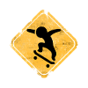 Señal de skate vintage