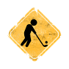 Rustik Sign Hockey Silhouette