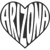 Arizona Heart Typography