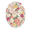 Pastel Blossom Oval Rose Bouquet