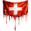 Dripping Swiss flag