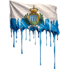 Flag San Marino Drop Art