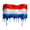 Dripping Dutch flag