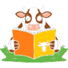 Vache lectrice en ruban