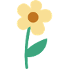Cute Simple Flower Minimal Botanical Aesthetic
