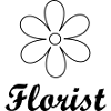 Artisan fleuriste logo floral épuré