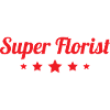Super Elegant Florist Red Calligraphy