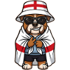 England Cartoon Dog Bulldog Cool & Stylish