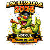 Abschlussklasse 2026 Schildkröte | Schulabgänger