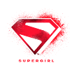 Supergirl Filmemblem i spraylook