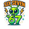 Six Seven 67 Italian Brainrot Alien Umorismo Divertente
