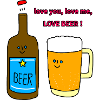 Love Beer Duo Happy love beer