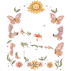 Inspiring butterfly fan graphic