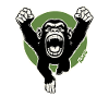 Roaring Chimp Bold Fist Art