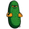 Grumpy Pickle Mascot