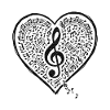 Music Heart clef love sound