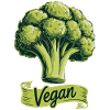 Vegan T-Shirt Broccoli Vegan Lifestyle Nutrition