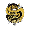 Serpent spiralé doré