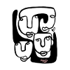 Nocturnal rosé logo on black