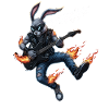easter bunny,heavymetal,rocker,easter,hardcore,bunny,e