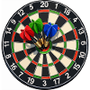 Dartboard Bullseye Three Darts