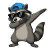 Dabbing Raccoon Streetwear